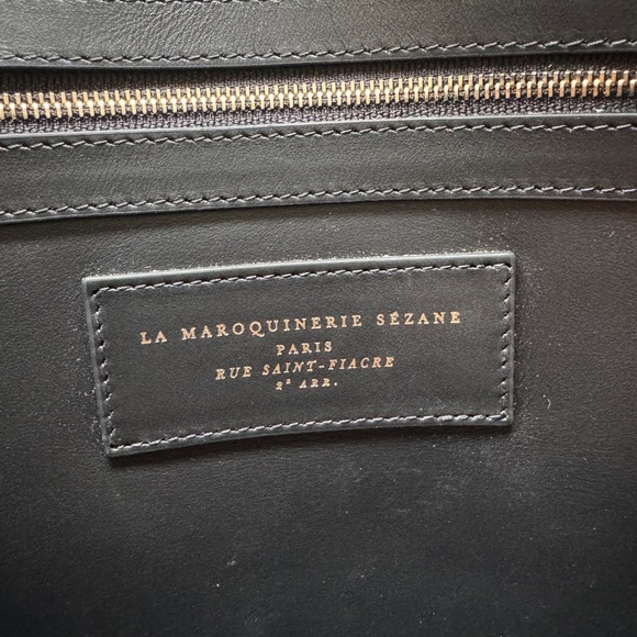 Sézane Red Mahogany The Tote Patent Leather Bag - Picture 7 of 9